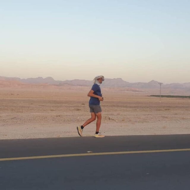 Slava running in Israel